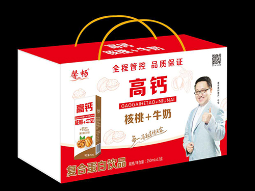 高钙核桃牛奶复合蛋白饮品木盒