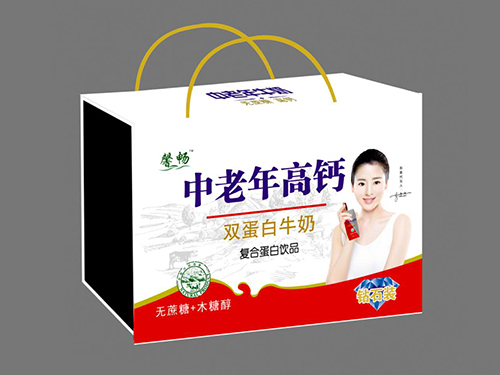 中老年高钙牛奶无蔗糖复合蛋白饮品木盒