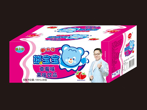 熊宝宝草莓味果味饮品