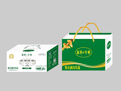 高钙+牛奶复合蛋白饮品礼袋