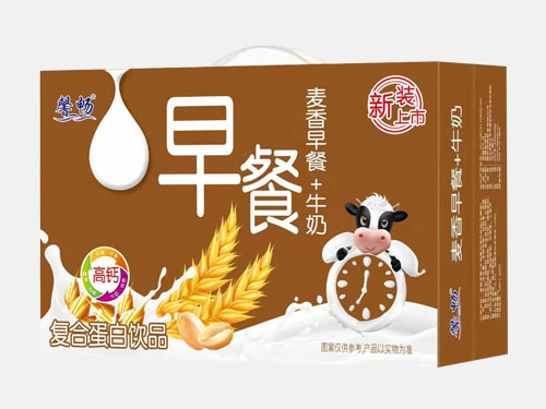 麦香早餐+牛奶复合蛋白饮品