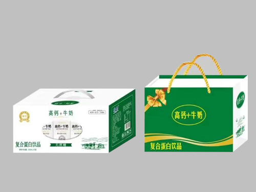 高钙+牛奶复合蛋白饮品大开窗礼盒