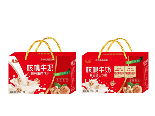 核桃牛奶复合蛋白饮品大开窗礼盒