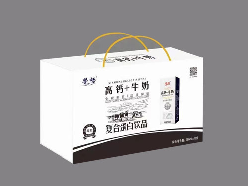 高钙+牛奶复合蛋白饮品木盒