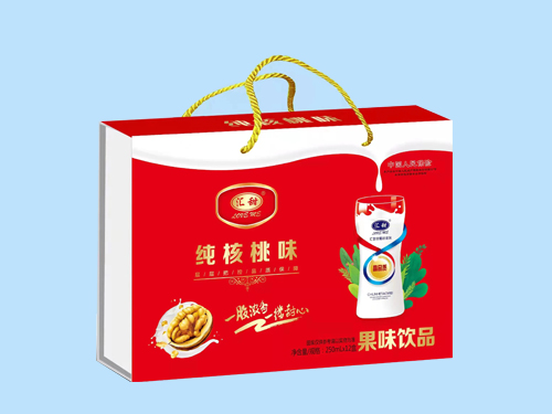 纯核桃味果味饮品酸性木盒