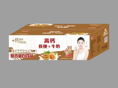 高钙核桃+牛奶复合蛋白饮品枕包