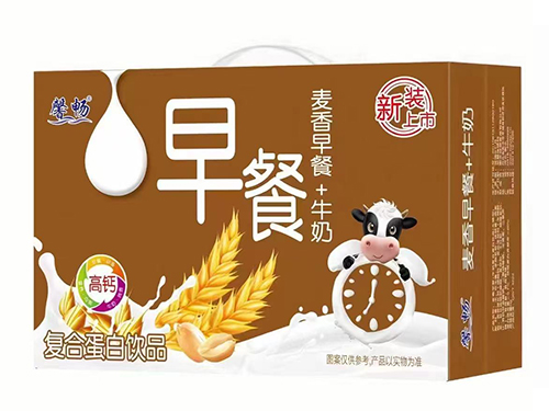麦香早餐+牛奶复合蛋白饮品