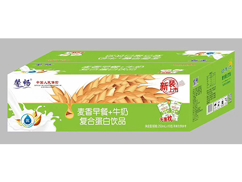 麦香早餐+牛奶复合蛋白饮品