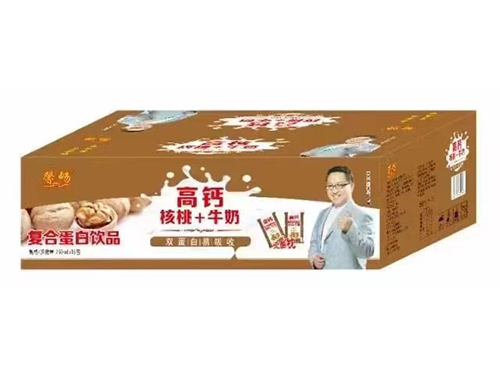 高钙核桃+牛奶复合蛋白饮品