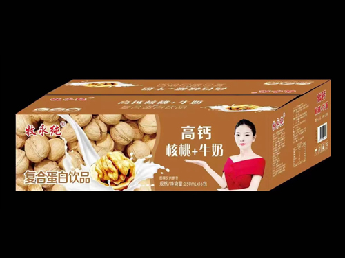 高钙核桃+牛奶复合蛋白饮品礼盒