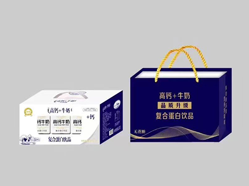 高钙+牛奶复合蛋白饮品礼盒