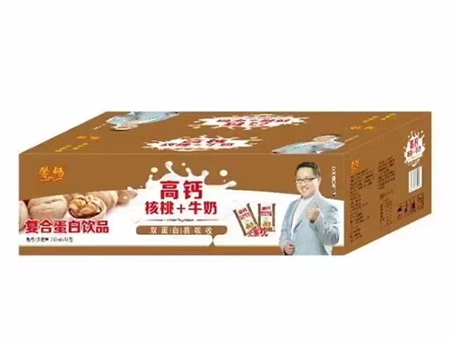 高钙核桃+牛奶复合蛋白饮品枕包