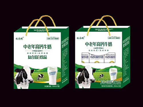 中老年高钙牛奶复合蛋白饮品礼盒